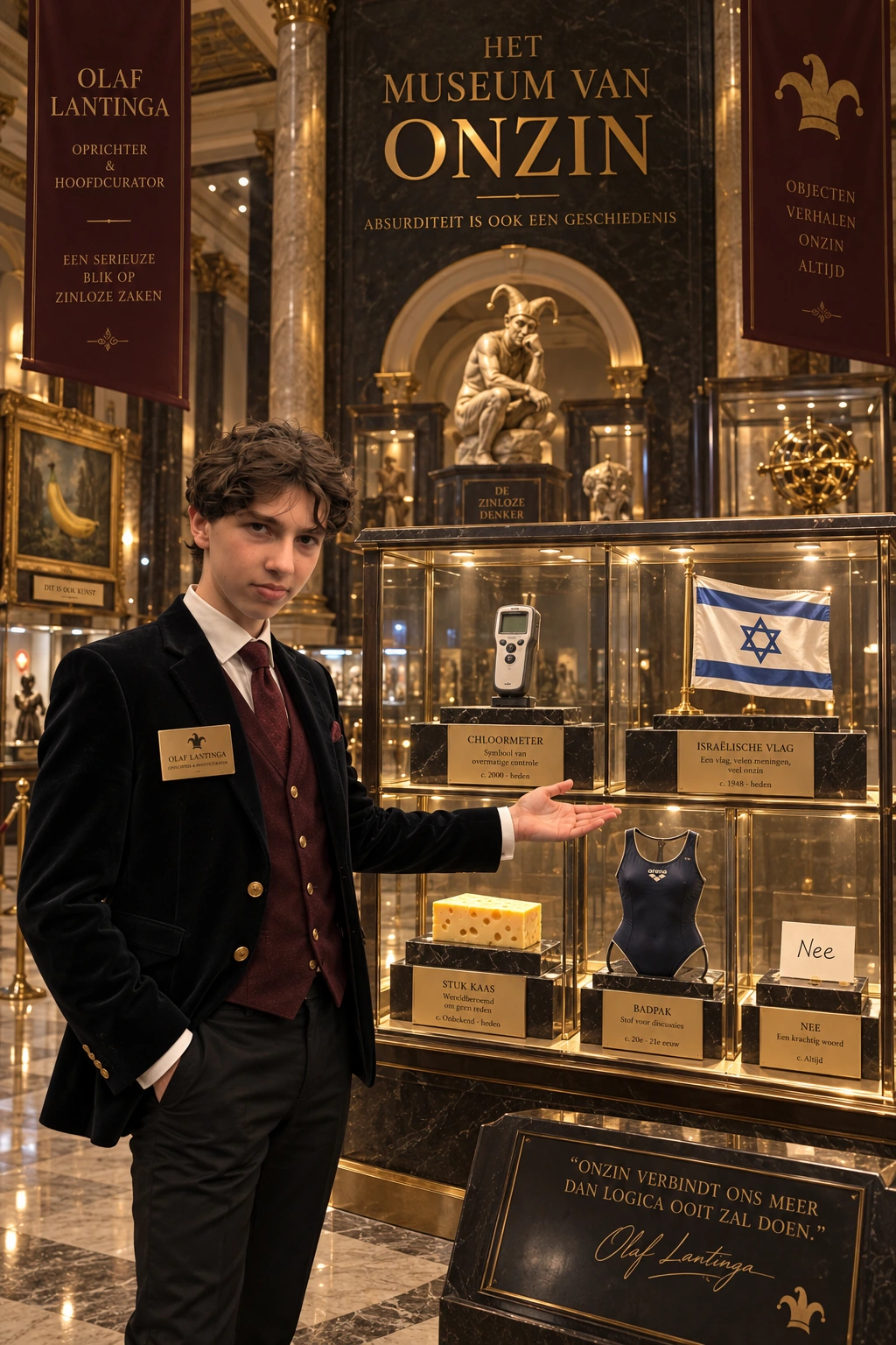 Olaf in het Museum van Onzin